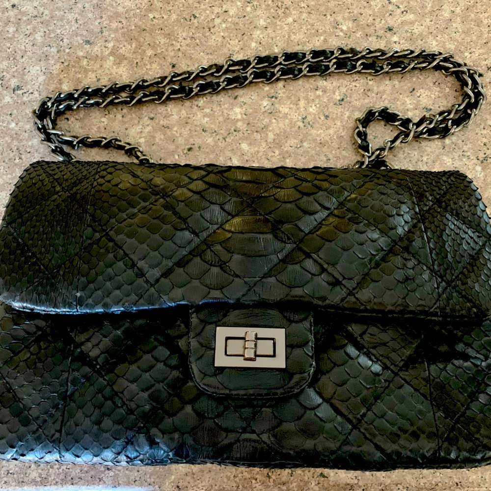 Barely used real authentic python bag from Bali, Indonesia